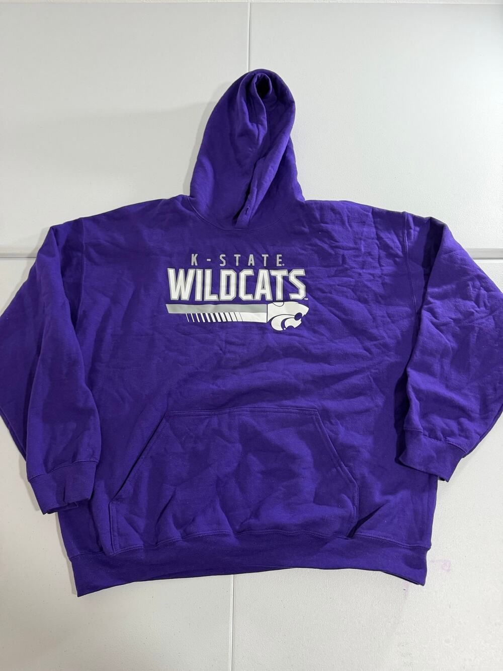 K-State Wildcats Hoodie Men’s XL Purple Pullover Sweatshirt Kansas State